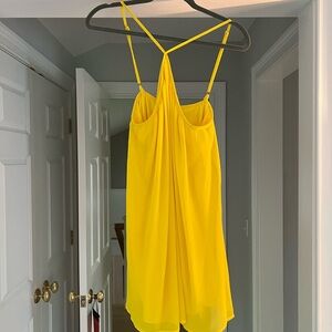 Show me your Mumu bright yellow shift dress size small